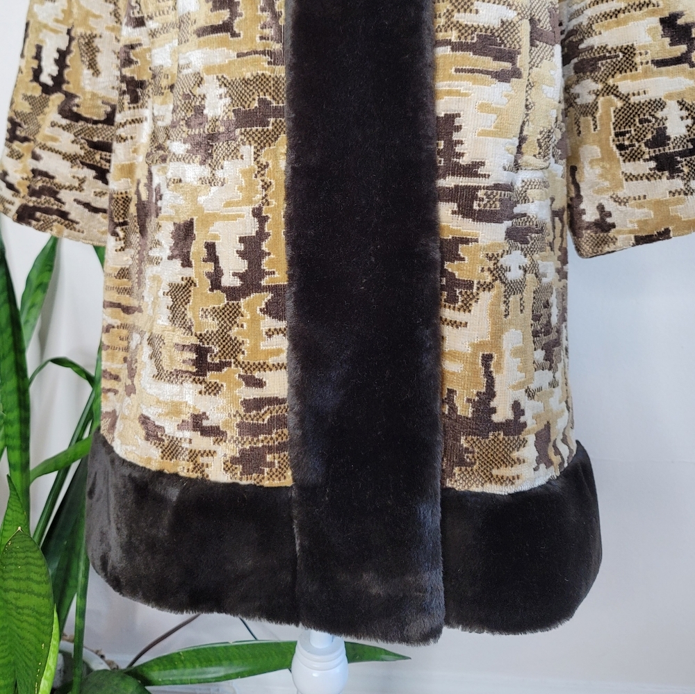 🎉HP VTG 60s Country Pacer Tapestry Coat - Picture 5 of 16